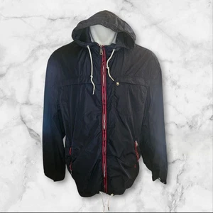 Polo Ralph Lauren Men’s XXL Nylon Windbreaker Jacket Hooded Red Trim Patch Logo  - Picture 1 of 14