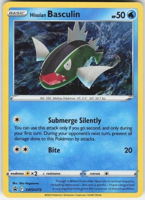 Hisuian Basculin - Promo SWSH: Sword & Shield Promo Cards SWSH273 LP-NM - Image 1 of 2