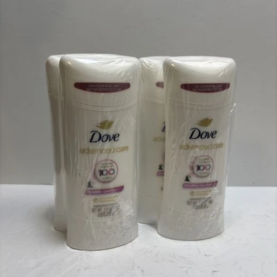 4x Desodorante Antitranspirante Dove 48HR Cuidado Avanzado Invisible Acabado Transparente Barra Foto 1 de 4