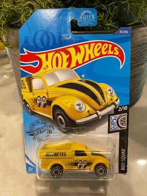 2020 Hot Wheels #95 Rod Squad 2/10 '49 VOLKSWAGEN BEETLE PICKUP Mooneyes Giallo - Immagine 1 di 2