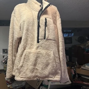 VICTORIA'S SECRET PINK LONG SLEEVE POCKET 1/4 SHERPA EXTRA LARGE NEW IN PKG - Picture 1 of 9