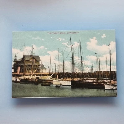 Lowestoft Postcard C1910 Suffolk Yacht Basin And Pavillion - Image 1 of 2