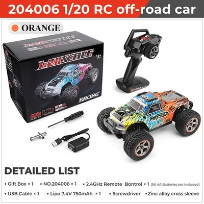 Wltoys 204006 RC 4WD 1/20 2.4G 50km/h Off-Road Remote Crawler RTR Cars Trucks - Image 1 of 4