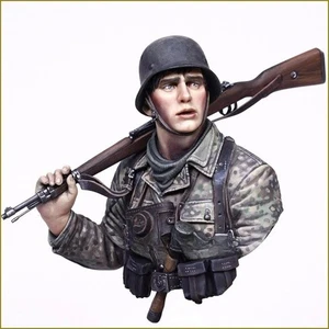 1/10 Resin Figure Model Bust GK Soldier with Gun Unassembled and unpainted kit - Picture 1 of 24