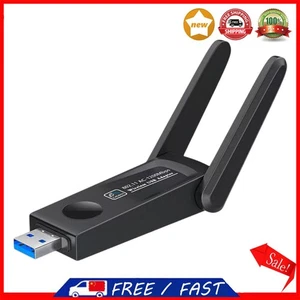 1200Mbps USB 3.0 Wireless Transmitter Receiver Dual Antenna for Desktop Laptop - Photo 1/12