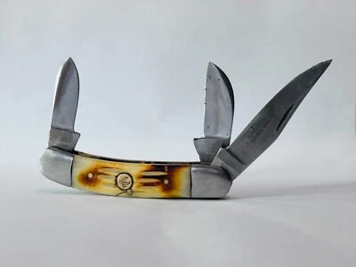 Knife WILD TURKEY HANDMADE 3 BLADE POCKET KNIFE 3" BLADE PAKISTAN Solingen - Image 1 of 4