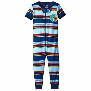 The Children's Place Baby's Cotton Short Sleeve Stretchie Coast Blue 3-6 Months - Picture 1 of 1