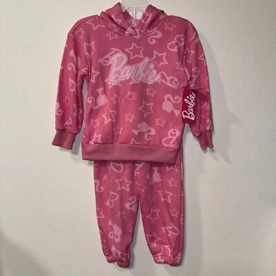 Barbie Joggers Sudadera con Capucha y Pantalones de Sudadera Talla 5 Niñas Foto 1 de 4