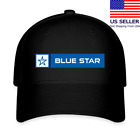 Blue Star Airlines Logo Black Hat Baseball Cap Adult Size