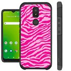 Fusion Case For Icon 3/Motivate 2/Spendor Phone Cover Light Pink Zebra Skin