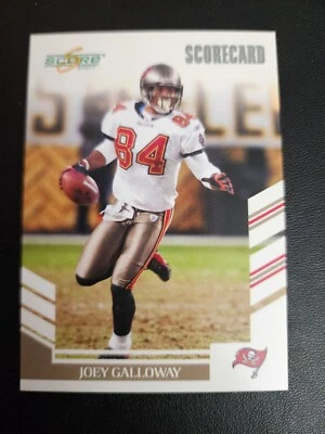 2007 SCORE SCORECARD #98 JOEY GALLOWAY TAMPA BAY BUCCANEERS #022/750 FOOTBALL - Image 1 of 2