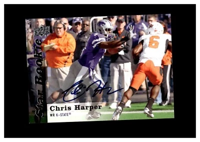 2013 Upper Deck Rookie Autograph #77 Chris Harper RC Kansas State Wildcats - Image 1 of 2