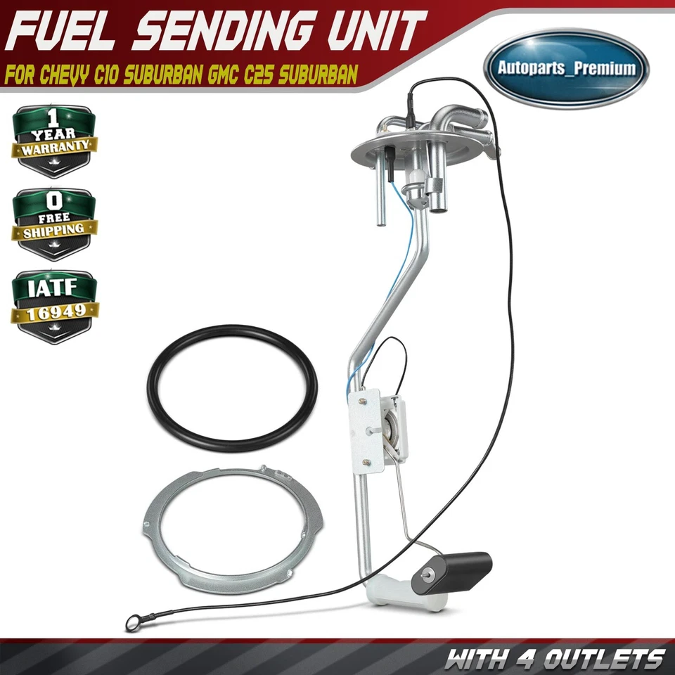 Unidad de envío de tanque de combustible con 4 salidas para Chevy C10 Suburban GMC C25 Suburban Foto 1 de 4