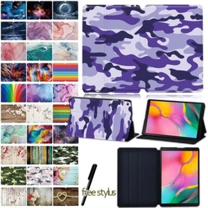 For Samsung Galaxy Tab A 10.1" / A7/ A8/ S7/ S8 Tablet Leather Case Stand Cover - Picture 1 of 43