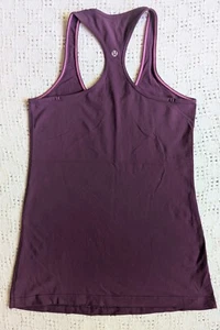 LULULEMON COOL RACERBACK Burgundy Size 10 - Picture 1 of 5