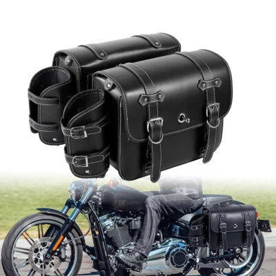 Bolsa lateral alforja moto para Kawasaki VN Vulcan 500 750 800 900 1700 Foto 1 de 4