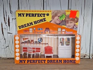 Vintage 70s My Perfect Dream Home Dollhouse Furniture STUDY ROOM SET - Picture 1 of 10