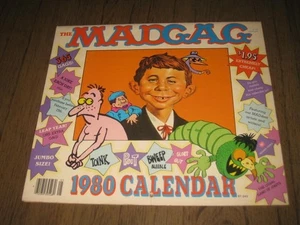Calendario de pared mensual MAD Magazine 1980 MAD Gags Warner Books - Imagen 1 de 6