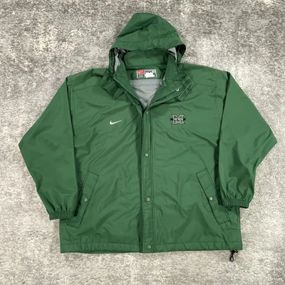 Chaqueta Marshall Thundering Herd Para Hombres 2XL Verde Equipo Emitido NCAA Fútbol Logo Foto 1 de 4