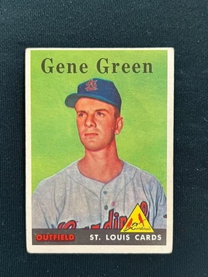 1958 Topps Gene Green #366 St. Louis Cardinals Vg/Ex - Image 1 of 2