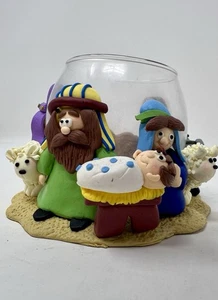 Vintage Circle of Friends Friendship Nativity Votive Candle Holder(77) - Picture 1 of 6