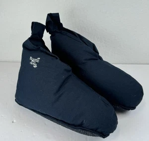 Bootie Daunen blau Entendaunen Federn Indoor Hausschuhe Booties rutschfest Gr. 2-3 Jugendliche - Bild 1 von 8
