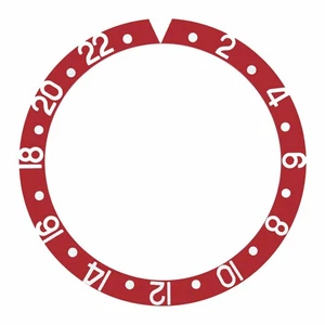 INSERTO DE BISEL GMT PARA ROLEX DE COLECCIÓN GMT MASTER 1670, 1675, 16750 ROJO - Imagen 1 de 2