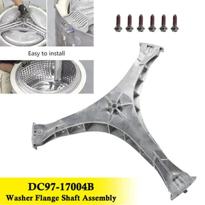 Assembly Flange Shaft for Samsung Washer Spider Arm DC97-17004B 6 Screws US - Picture 1 of 17