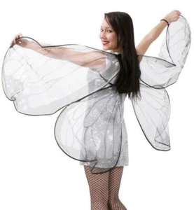 XXL 200 cm Nachtfalterflügel Schmetterlingsflügel Engelflügel Karneval Fasching - Bild 1 von 2