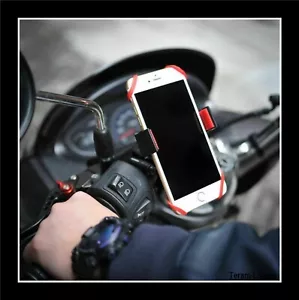 Support de Téléphone Portable Noir pour Moto Quad Scooter Vélo Trottinette - Photo 1 sur 9