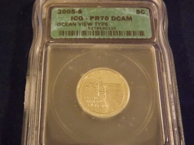 2005-S   Nickel  Ocean View        ICG  PR 70 DCAM - Image 1 of 2