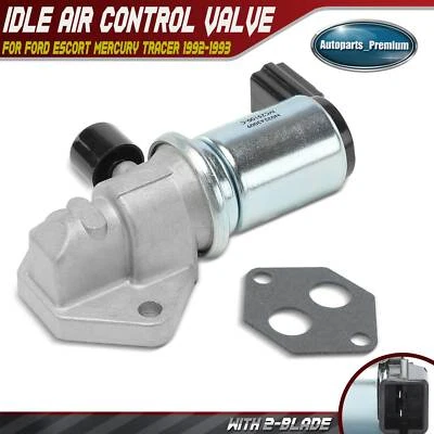 Válvula de control de aire de ralentí para Ford Escort Mercury Tracer 1992-1993 L4 1,9 L 2 palas Foto 1 de 4