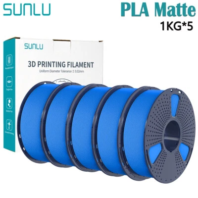 5x 1KG SUNLU PETG PLA Meta PLA+2.0 SILK ABS ASA 3D Printer Filament 1.75mm 5KG - Image 1 of 4