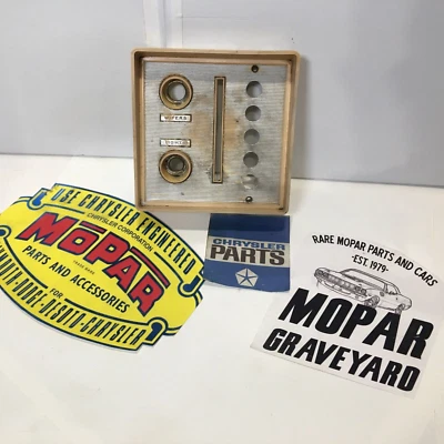 Plymouth Valiant 1964 tablero bisel botón pulsador transmisión limpiaparabrisas luces Mopar Foto 1 de 4