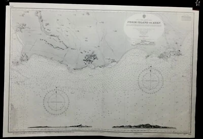 CARTA DE ALMIRANTAZGO DE COLECCIÓN. No. 3661.  ISLA PERIM a ADEN. Edición 1930. Foto 1 de 4