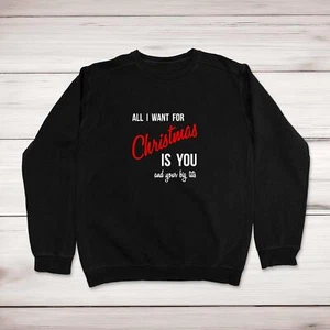All I Want For Christmas Christmas Jumper - Picture 1 of 2