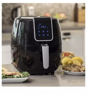 Digital Family Sized Air Fryer Kitchen Appliance w/ LCD Screen and Non-Stick Fry - Picture 1 of 7