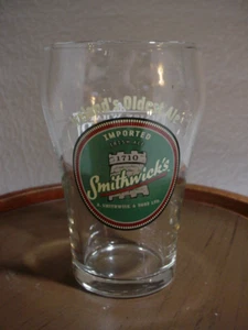 HTF SMITHWICKS 4" BEER GLASS "RAISE WHATS RAISED IN IRELAND" IRELANDS OLDEST ALE - Picture 1 of 4