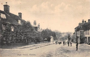 POSTCARD SURREY  HINDON  HIGH ST  ANIMATED SCENE  c 1908 - Picture 1 of 2