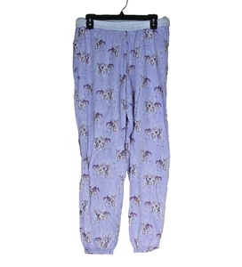 Pantalones de pijama VICTORIAS SECRET talla M mezcla de algodón lavanda jogger reno - Imagen 1 de 5