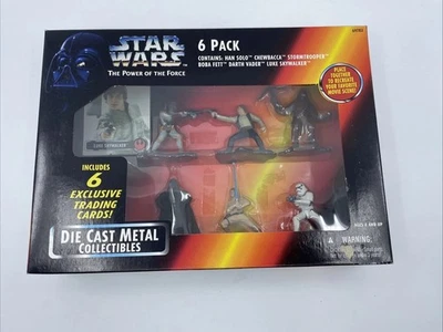 Литые под давлением фигурки и карты Star Wars Power of the Force упаковка 6 шт. WHI44 - Изображение 1 из 4