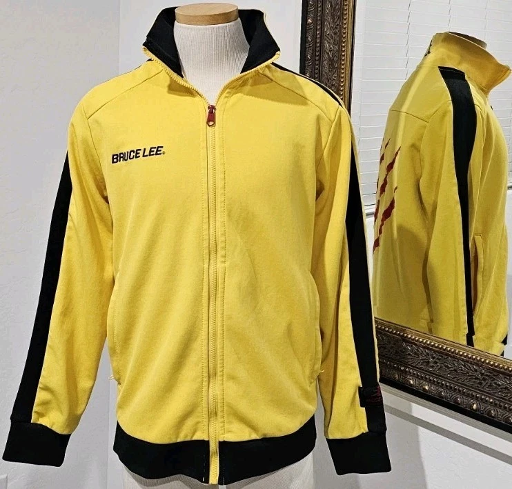 Редкий винтажный Брюс Ли легкий желтый жакет большой  - Изображение 1 из 4