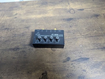 Behringer HA400 MicroAMP 4-Channel Headphone Amplifier — Tested / Working - Image 1 of 4