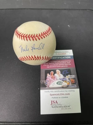 Mike Lowell Firmado Autografiado Oficial AL Gene Budig Béisbol Certificado de Autenticidad JSA Medias Rojas Foto 1 de 4
