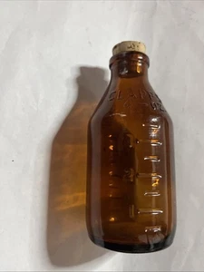 Vintage 1951 Clapps 4 Ounce Amber Baby Bottle 4 1/4 Inches Tall Connellsville PA - Picture 1 of 7