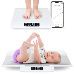 Báscula inteligente Bluetooth para bebés con algoritmo interno para bebés/bebés/niños pequeños/mascotas - Imagen 1 de 18