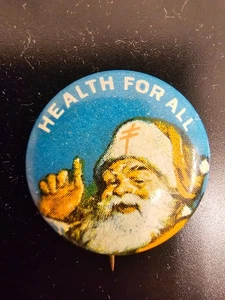 US National Tuberculosis Association Health For All vintage button pinback - Picture 1 of 3