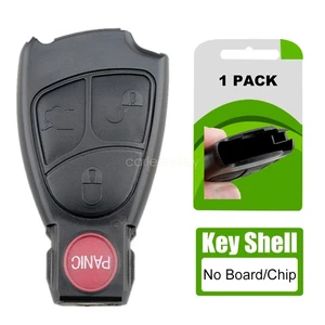 For Mercedes-Benz C E S CL CLK SL SLK Remote Key Fob Shell Case Cover 4 Buttons - Picture 1 of 7