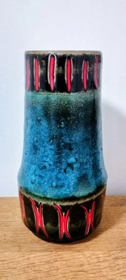 Scheurich Fat Lava Keramik Vase 529/25 . W.Germany. - Bild 1 von 4