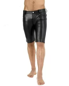 New Men's Genuine Lambskin Leather Shorts Party Sexy Small Shorts Pant MML-11 - Picture 1 of 4